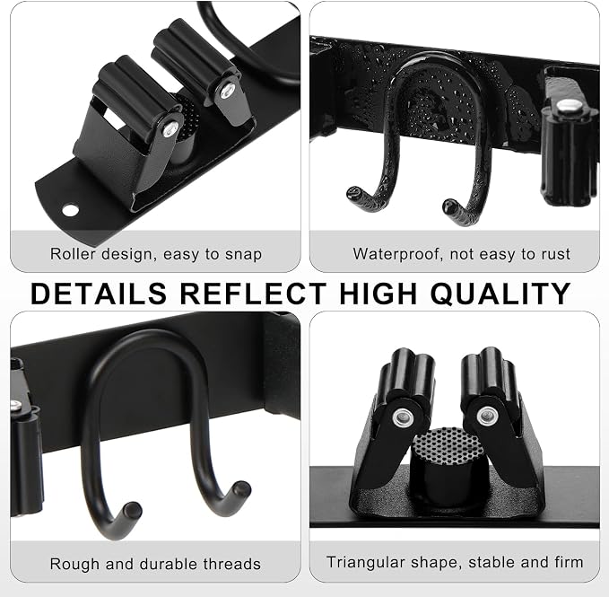 Mop Broom Holder Wall Mount - Image 5