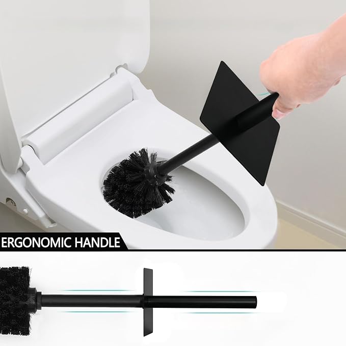 Toilet Brush and Holder Set for Bathroom, Stylish and Durable Cleaning Tool - Image 5