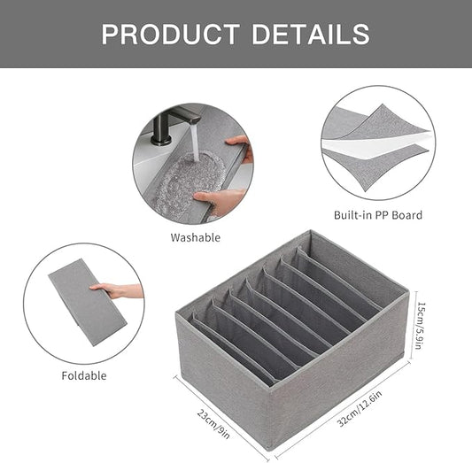 Qozary 4 Pack Drawer Organizers - Image 2