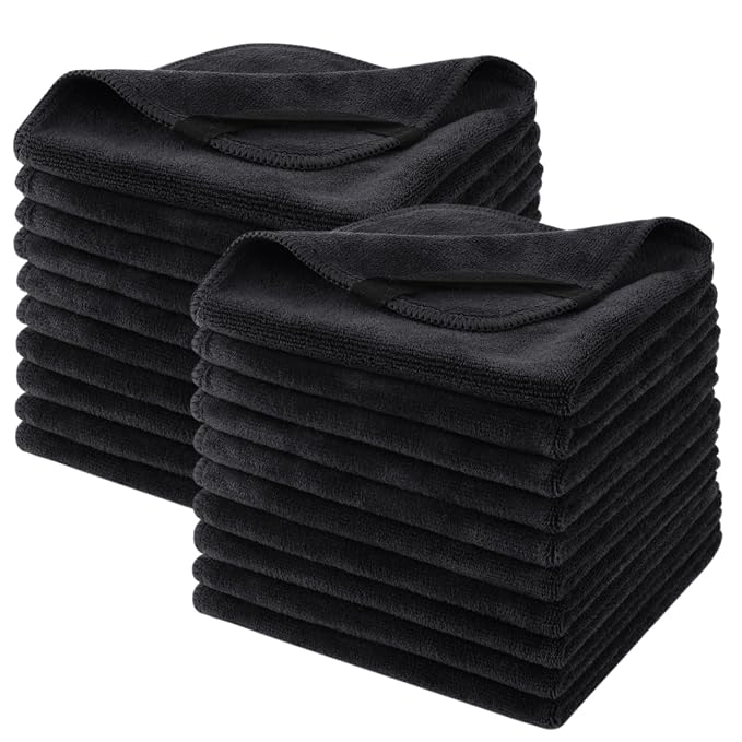 SINLAND Microfiber Facial Cloths Fast Drying Washcloth 12inch x 12inch by SINLAND