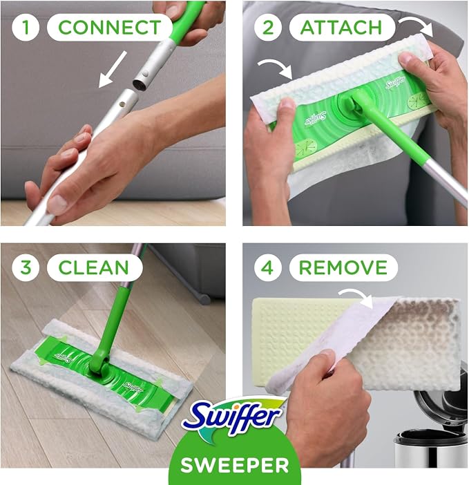 Swiffer Sweeper 2-in-1 Mops for Floor Cleaning, Dry and Wet Multi Surface Floor - Image 7