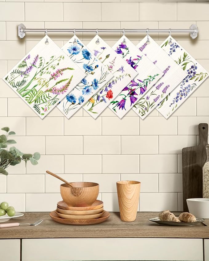 6 Pack Swedish Dishcloths for Kitchen - Image 5