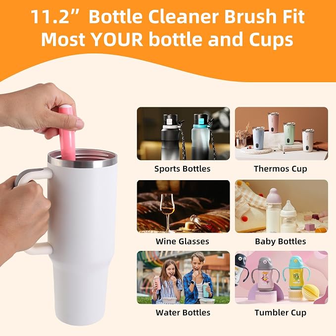 3 Pack Cleaner Brush Kit for Stanley, Bottle Cleaner Brush Set - Image 7