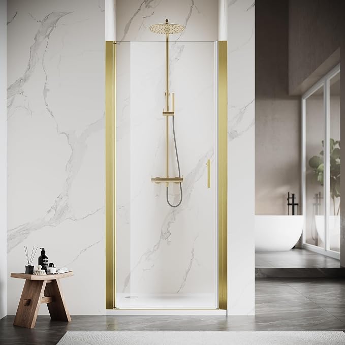 Glass Shower Door 29.5-31" W x 72" H, UCALAFEE Frameless Pivot Shower Door by Ucalafee