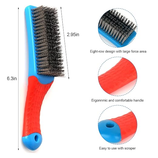 2 Pack Wire Brushes for Cleaning-Heavy Duty Stainless Steel Wire Scratch Brush - Image 2