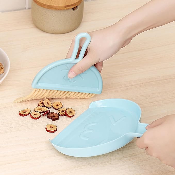 Mini Broom and Dustpan Set for Desk, Small Hanging Keyboard Cleaning Kit - Image 6