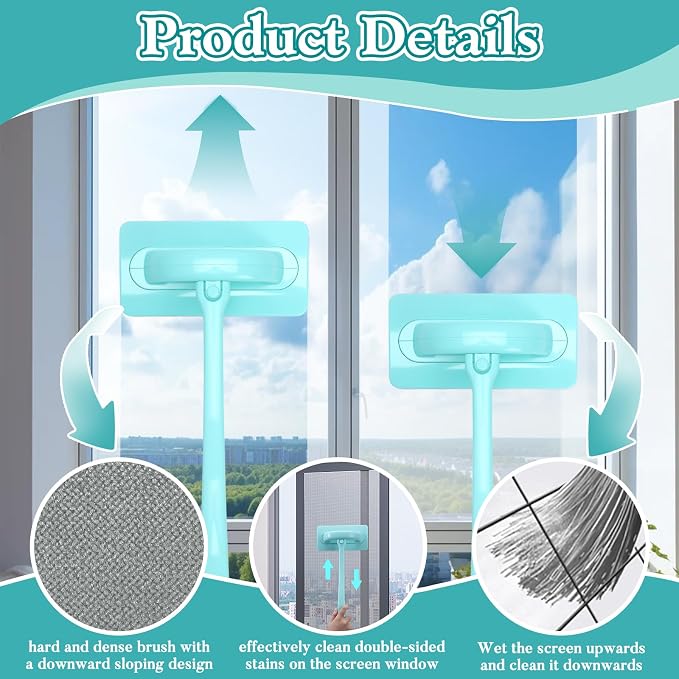 Detachable Window Screen Cleaner Tool - Image 3