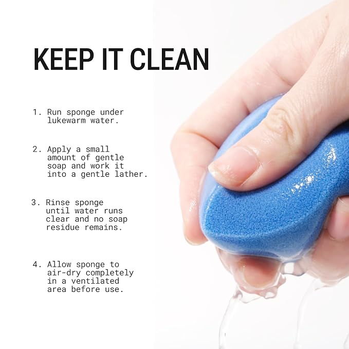 JUNO & Co. Microfiber Makeup Sponge, Dual Layer Technology - Image 5