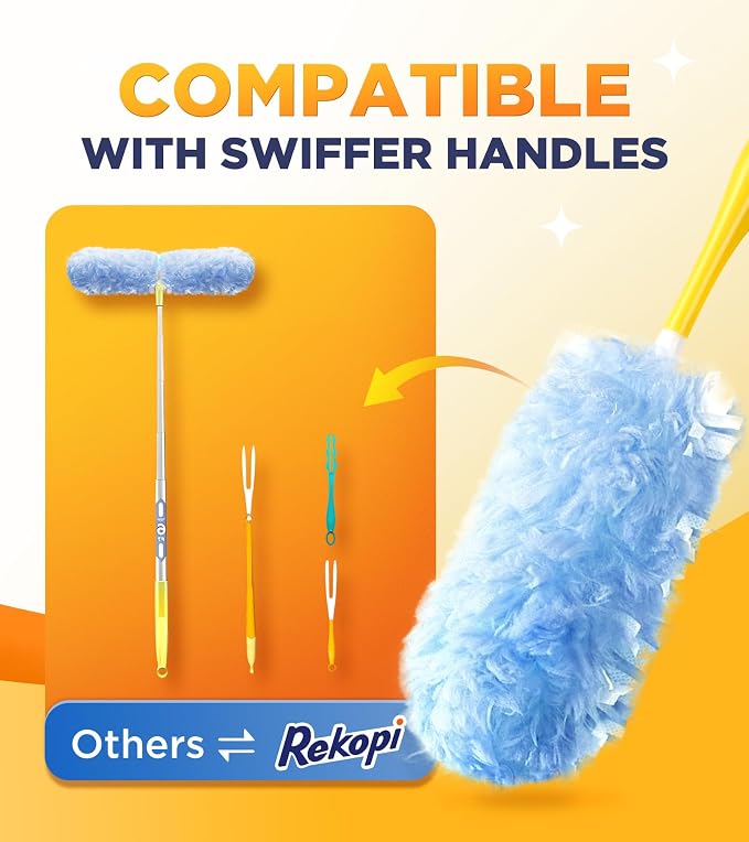 Heavy Duty Duster Refills for Swiffer Duster, Unscented Disposable Dusters for - Image 5