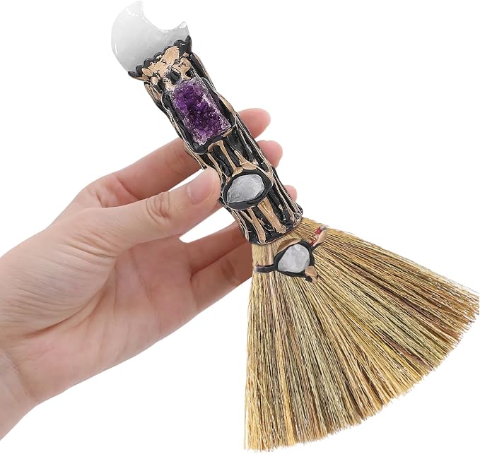 White Crystal Witch Broom by RENEMEGO