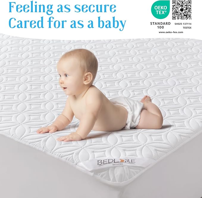 BEDLORE Waterproof Mattress Protector, Twin XL Size Mattress Pad - Image 7