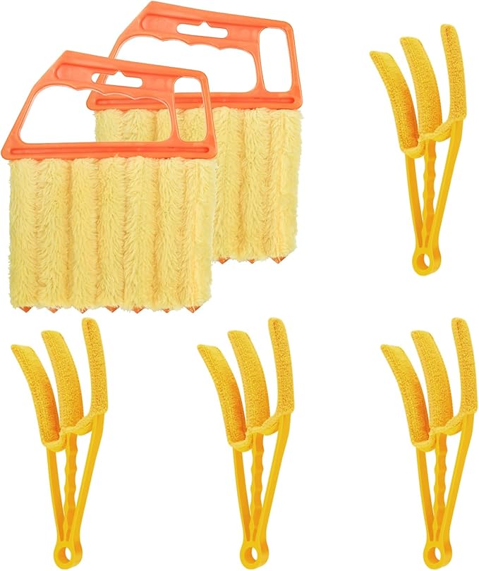 6pcs Window Venetian Blind Cleaner Duster Tool, Include 4pcs 7 Finger Blind by HexinYigjly