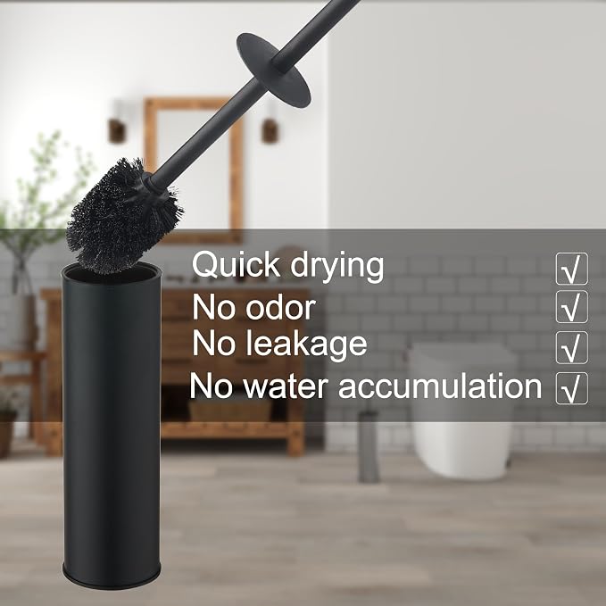 Toilet Brush and Holder, Stainless Steel Toilet Brushes - Image 3