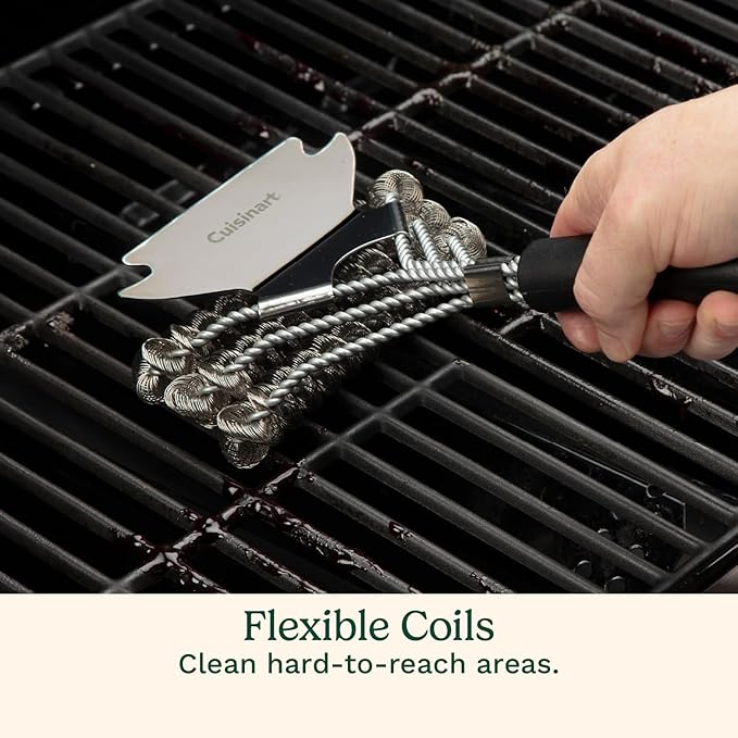 Cuisinart Triple Coil Brush, 17” Stainless Steel Grill Brush - Image 5