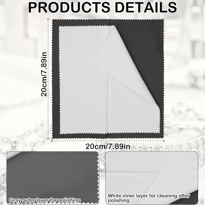4Pcs Silver Polishing Cloths - Image 7