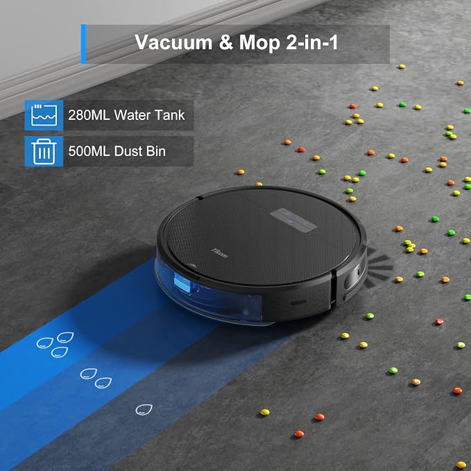 Tikom G8000 Pro Robot Vacuum and Mop Combo, 4500Pa Suction, 150Mins Max - Image 3