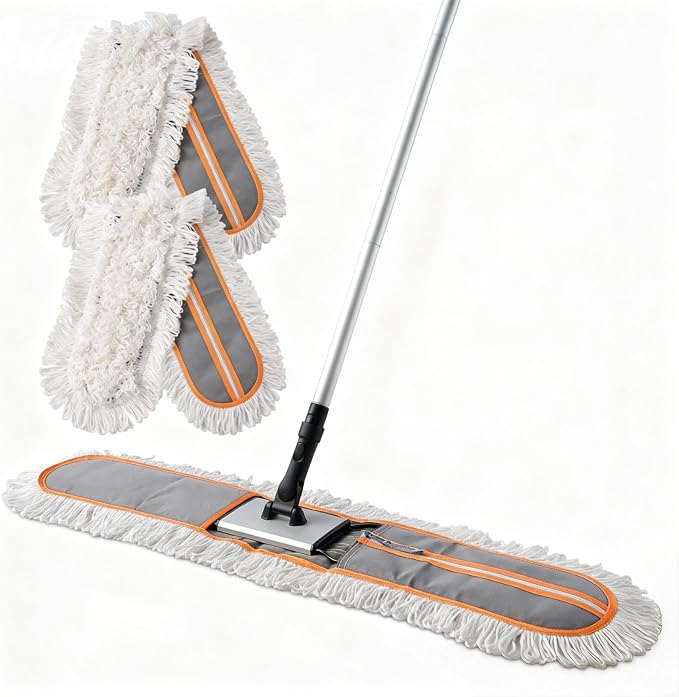 36" Commercial Dust Mops for Floor Cleaning Heavy Duty Floor Duster Mop by CLEANHOME