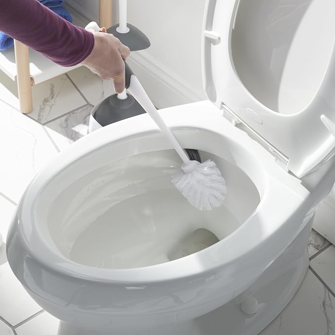 Clorox Toilet Bowl Brush With Under Rim Scrubber - Image 3