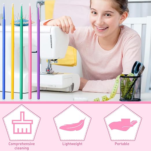 Sewing Machine Cleaning Swabs Micro Applicator Brushes Disposable Clean Brushes - Image 3