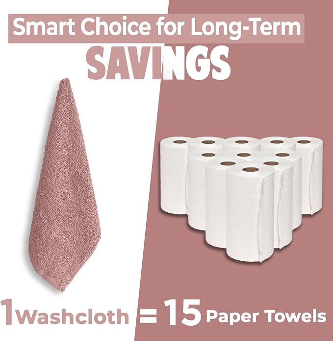 DAN RIVER 24 Pack Wash Cloths for Showering - Image 6