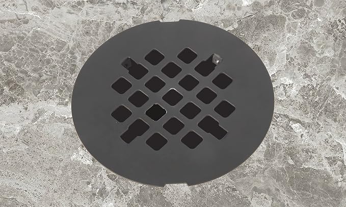 Artiwell 4-1/4” OD Snap-in Shower Drain Cover, Round Shower Drain Strainer Grid - Image 4