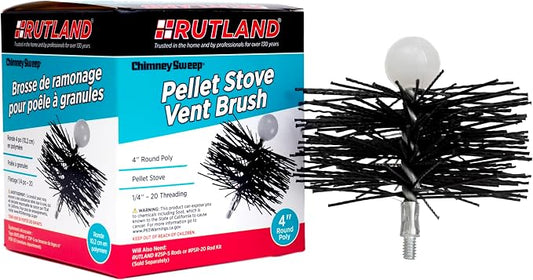 Rutland Products PS-4 4-Inch Round Pellet Stove Brush by RutlandProducts