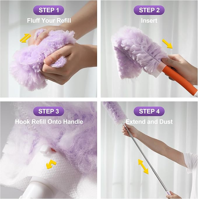 JOYMOOP Ceiling Fan Cleaner Duster and Cobweb Duster - Image 8