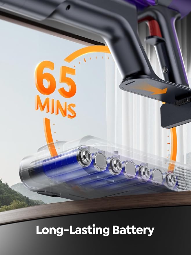 Cordless Vacuum Cleaner, 600W 50KPA 65 Mins Runtime Vacuum Cleaners - Image 3