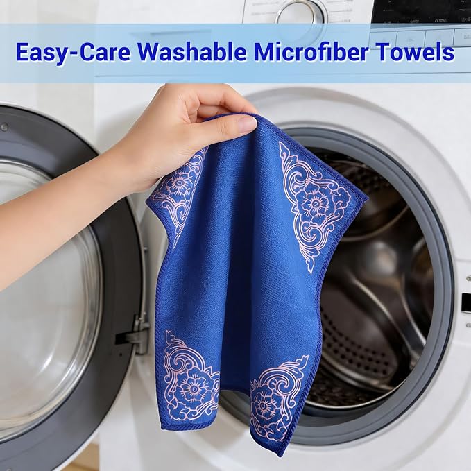 YUA Microfiber Cleaning Cloth 12 Pack, Microfiber Towels Cleaning, Microfiber - Image 4