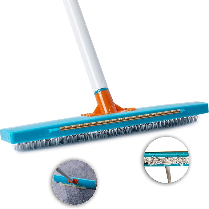 Carpet Rake-Carpet Hair Removal Tool-Carpet Rake to Fluff Carpet-Carpet Scraper by JOLLLAX