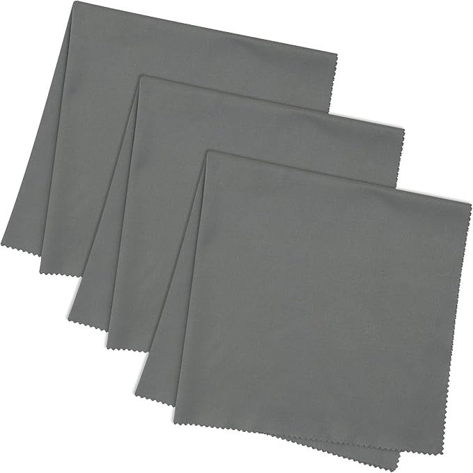 JUNRO 3-Pack 16x16 Inch Extra Large Lint-Free Microfiber Cleaning Cloths by JUNRO