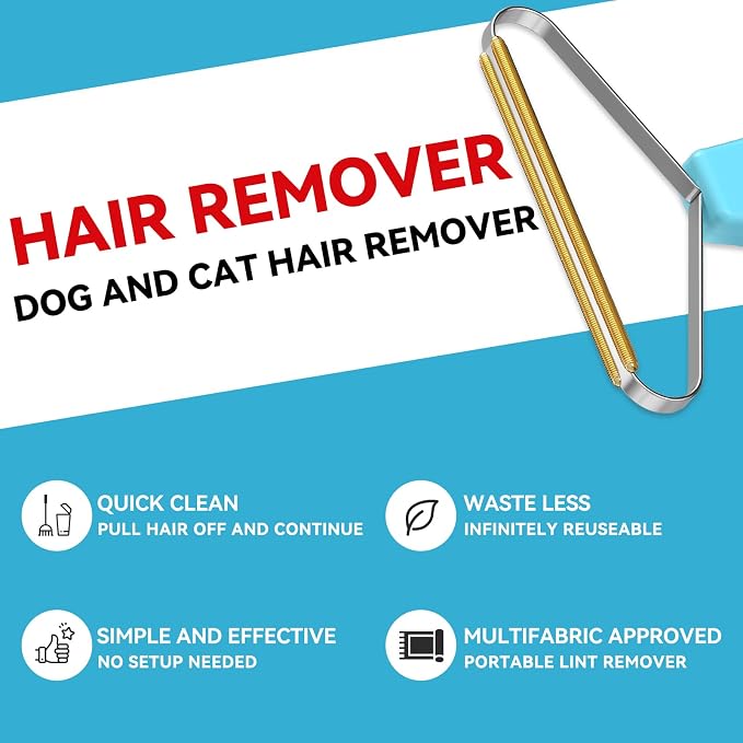 Carpet Rake, Lint Remover, Pet Hair Remover, Dog Cat Hair Remover, Carpet Rake - Image 3