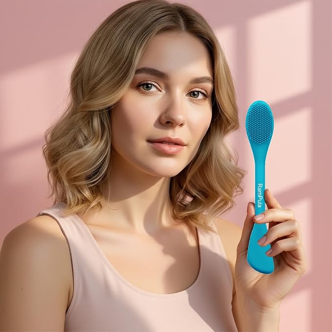 Pore Brush & Face Mask Applicator, Lymphatic Drainage Brush | Face Scrubber - Image 2