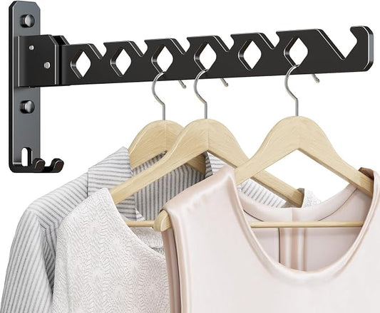 Wall Mounted Clothes Drying Rack, Wall Clothes Hanger Foldable, Laundry Hanger by Dancrul