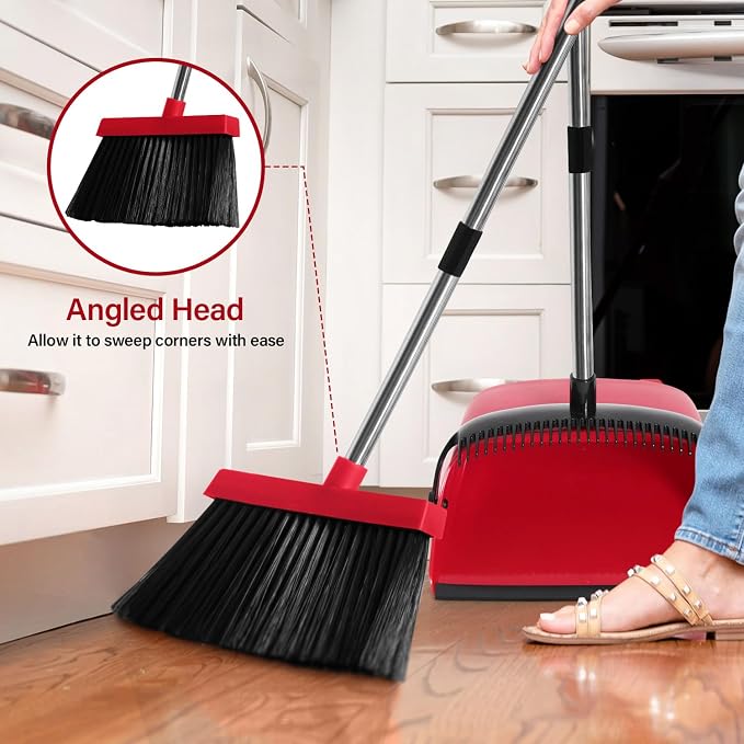 MOPPLEX Broom and Dustpan Set Combo, Kitchen Broom and Dustpan - Image 3