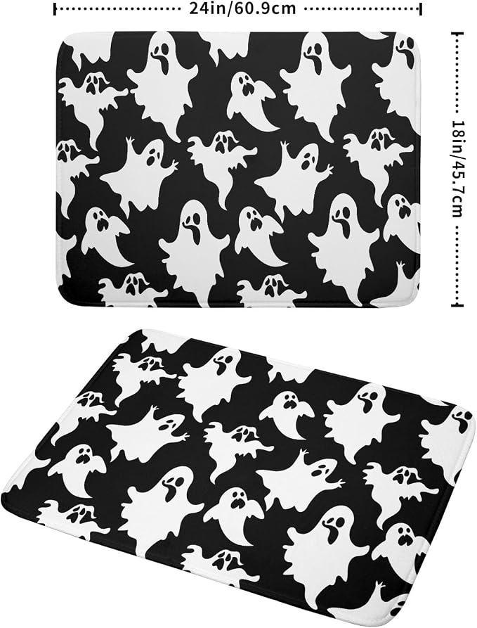 Halloween Bat Ghosts Dish Drying Mat - Image 2