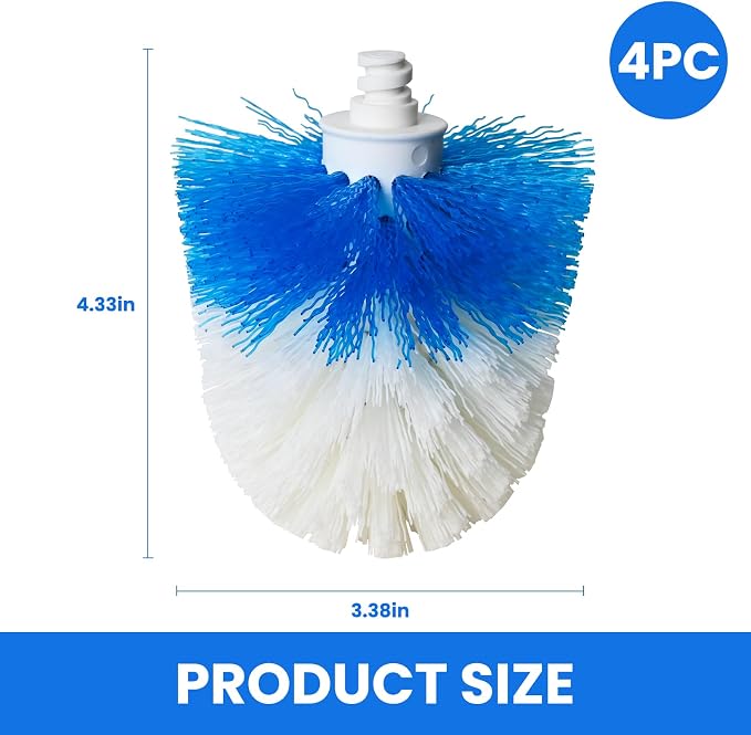 Toilet Brush Refills for OXO Toilet Brush Only, 4 Pack Toilet Brush Replacement - Image 7