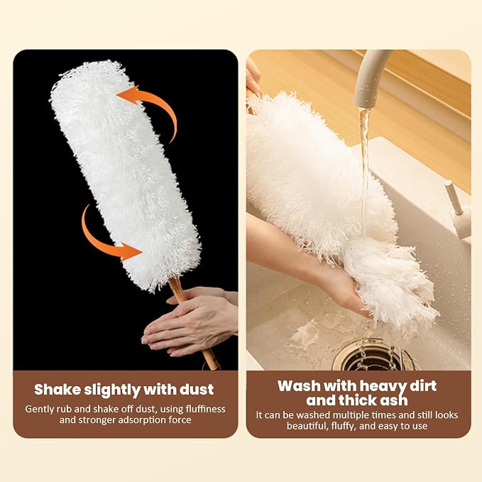 Dusters for Cleaning 20in Static Fluffy Lambswool Duster - Image 7