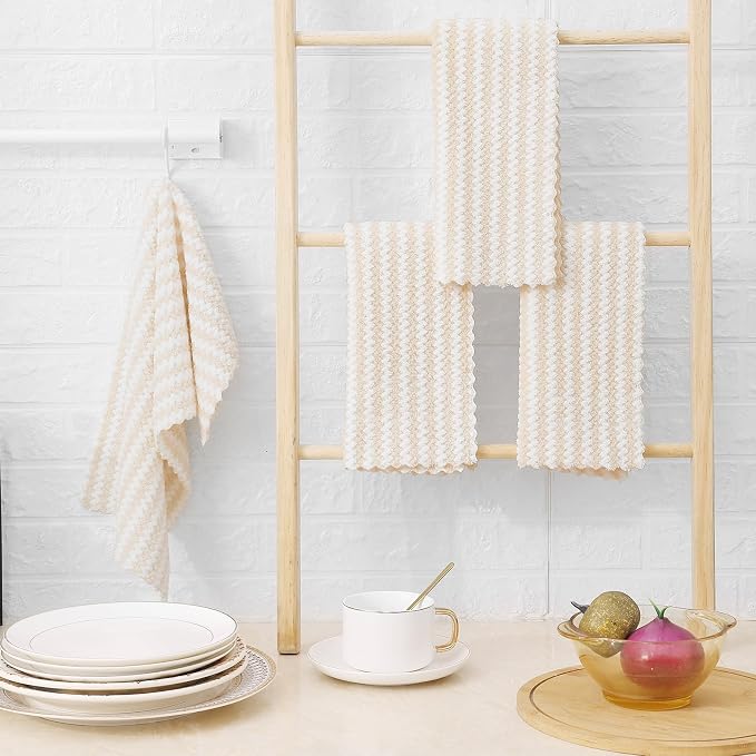 Homaxy Kitchen Towels, Ultra Soft and Absorbent Dish Towels, Reusable Fast - Image 7