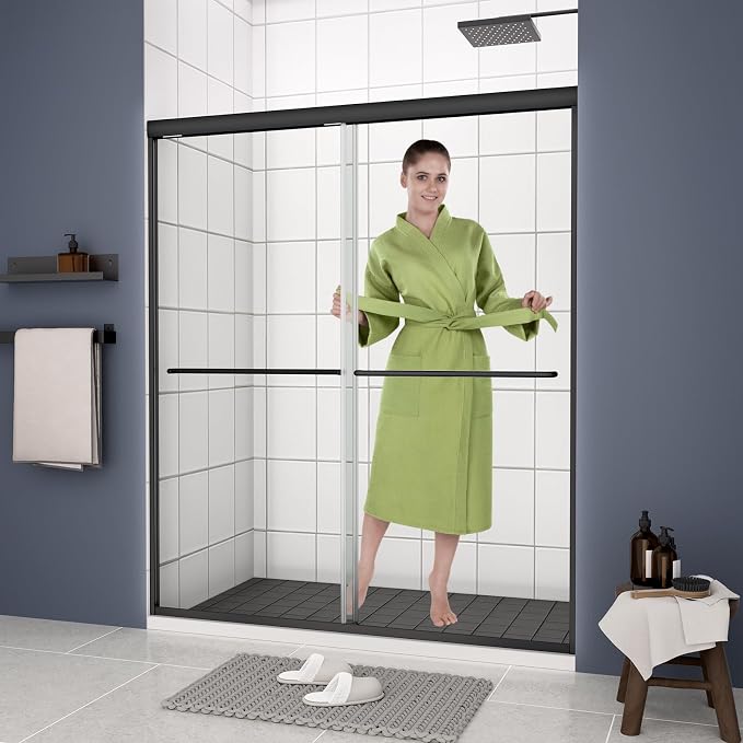 Bypass Glass Shower Door 50-54" W x 70" H - Image 2