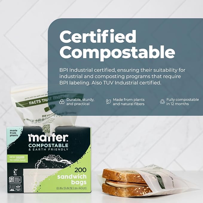 Matter Compostable Sandwich Bags - Image 6