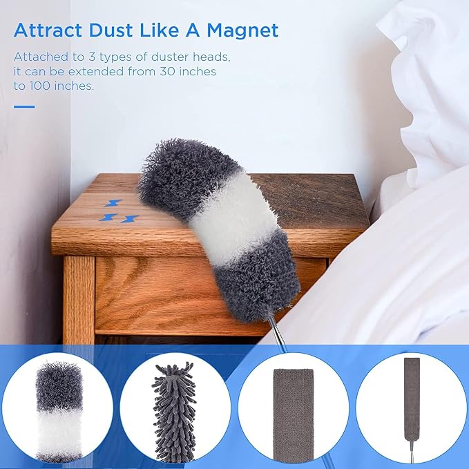 Microfiber Feather Duster 5-in-1 Kit - Image 6