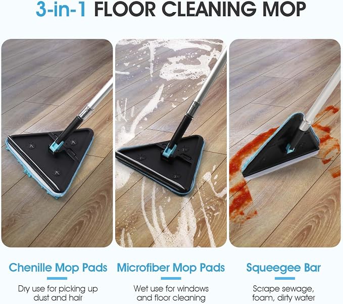 20 Feet High Ceilings Baseboard Wall Cleaner Mop - Image 4