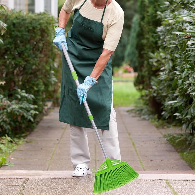 Three-Section Telescopic Aluminum Alloy Rod Long-Handled Broom - Image 6