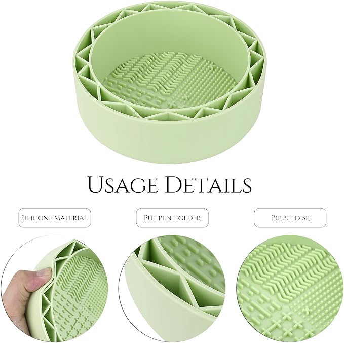 Pen Brush Washer, Watercolor Brush Cleaner, Silicone Brush Bowl Clean, Brush - Image 2