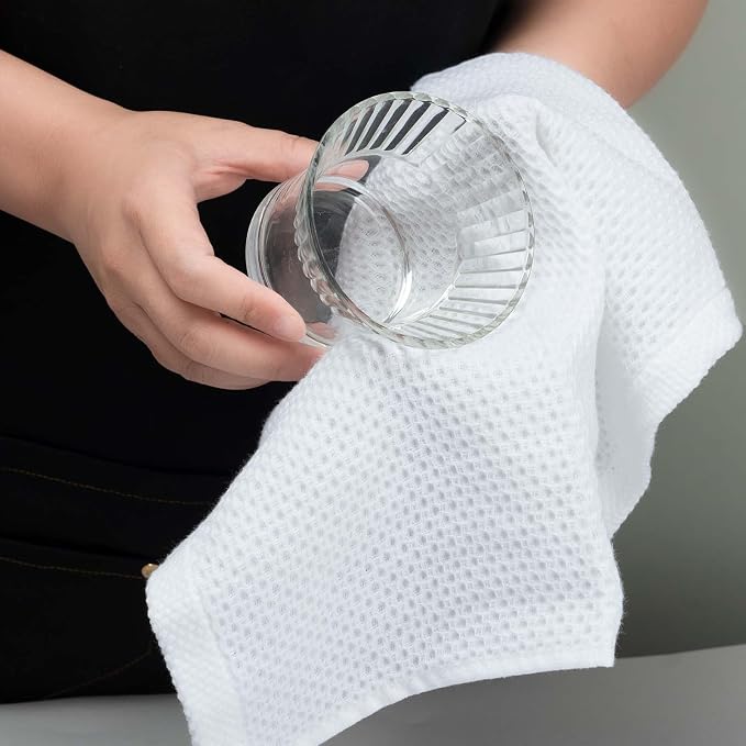 Cotton Dish Cloths 6 Pack, 12x12 Inch – Super Absorbent, Quick-Dry & Reusable - Image 7