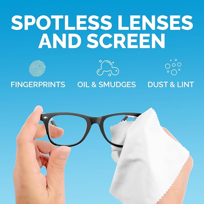 Microfiber Cleaning Cloths 6 Pack – 6x7 Inch Lint‑Free Lens & Screen Cleaner – - Image 3