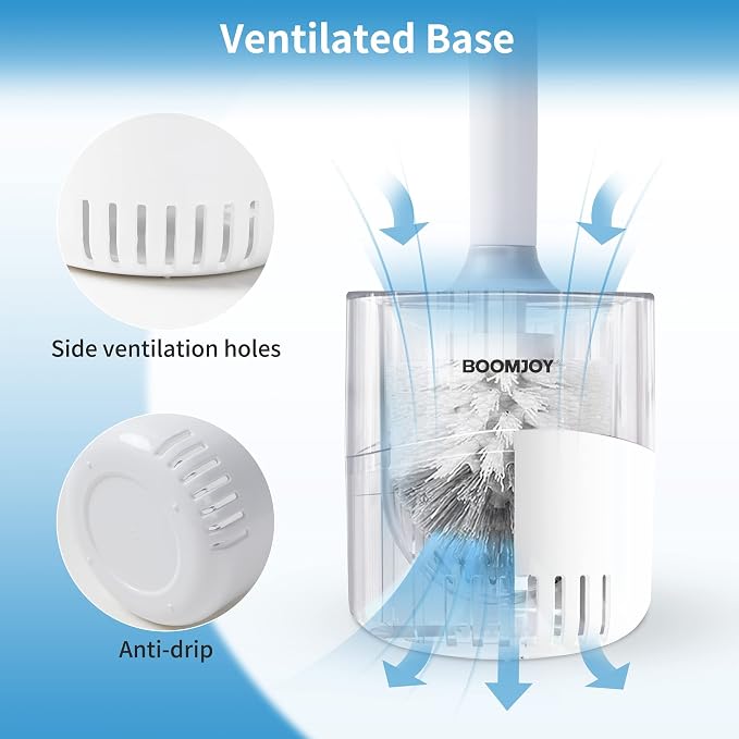 BOOMJOY Toilet Bowl Brush and Holder - Image 4