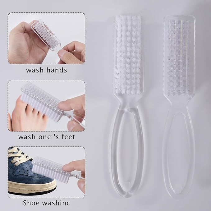 Yebeauty Nail Brush Fingernail Cleaner, 4 Pack Hand Scrub Cleaning Brush - Image 6
