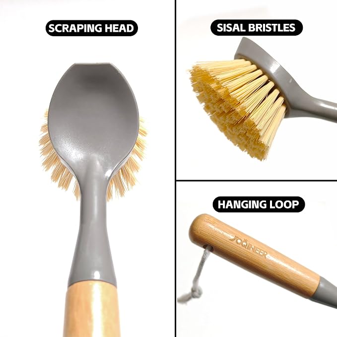 JOQINEER 2 Pack Kitchen Dish Brushes - Image 4
